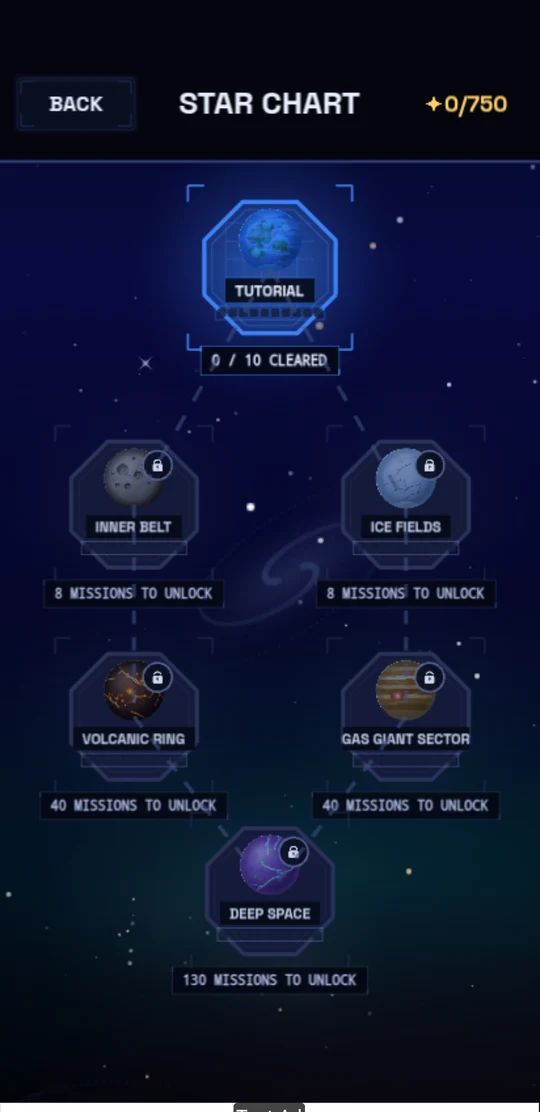 Delta-V on Android — star chart
