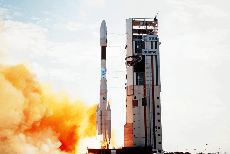 Ariane 44LP on the pad