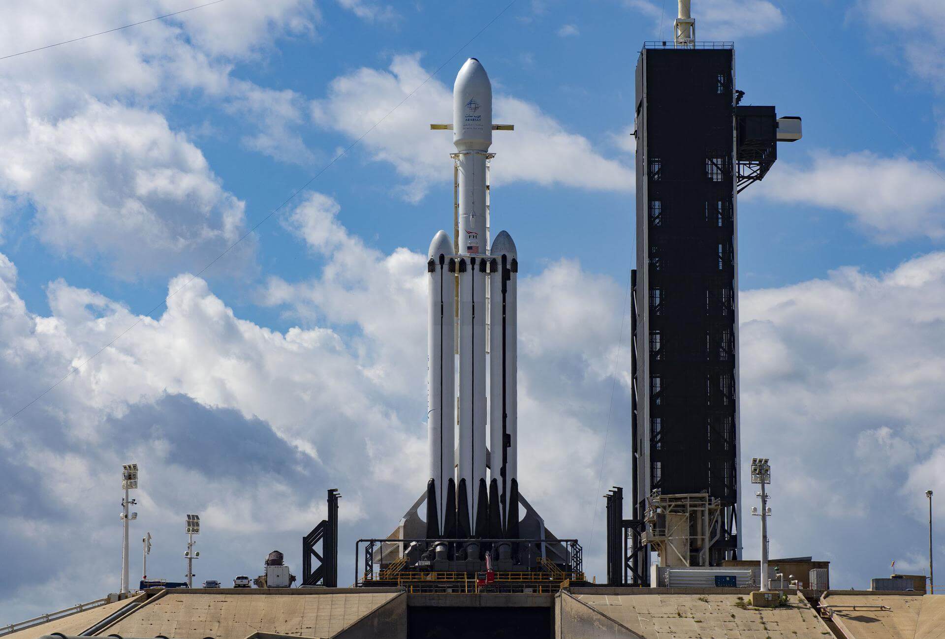 Falcon Heavy on the pad for Falcon Heavy | Nancy Grace Roman Space Telescope