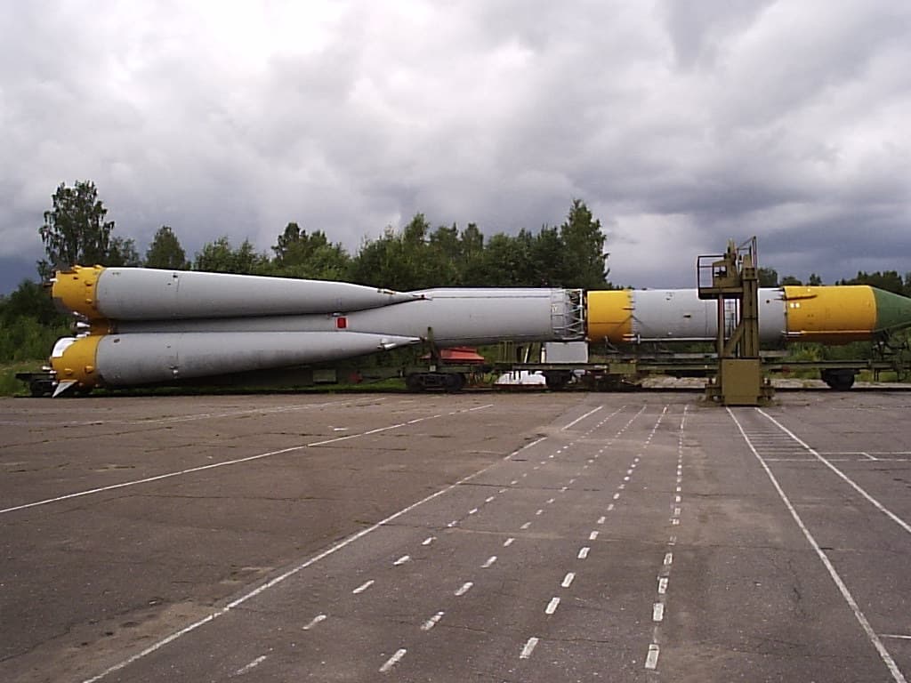 Molniya 8K78 on the pad