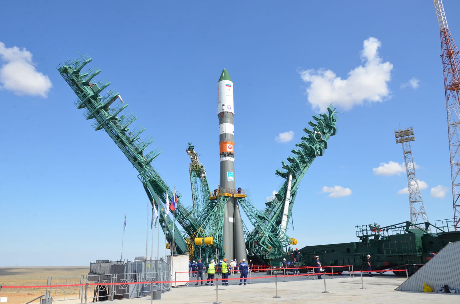 Soyuz 2.1a on the pad