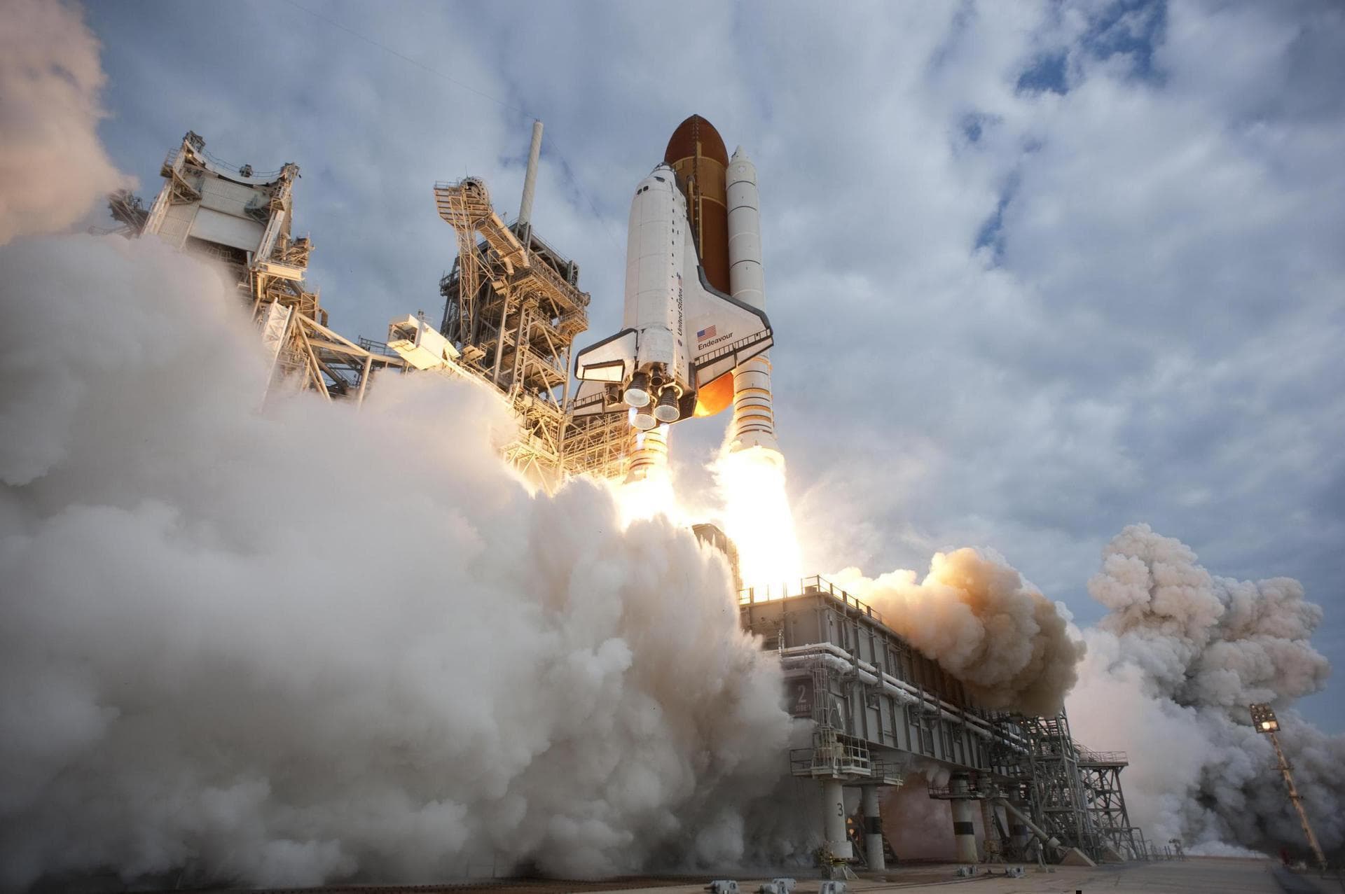 Space Shuttle on the pad