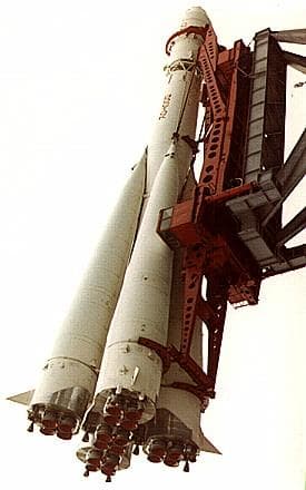 Vostok 8A92 on the pad