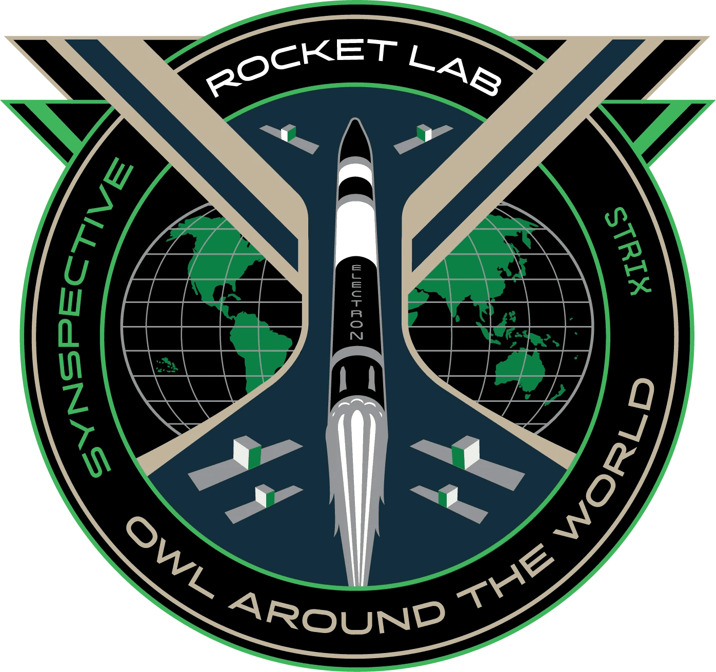 Mission patch for Owl Around The World (StriX Launch 11).